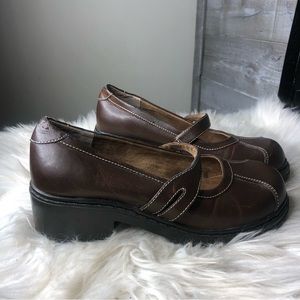 Mudd vintage Y2K brown maryjane "Rebel" platform chunky loafers 6.5